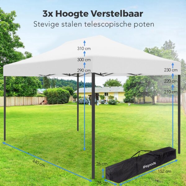 Partytent 3x4.5m