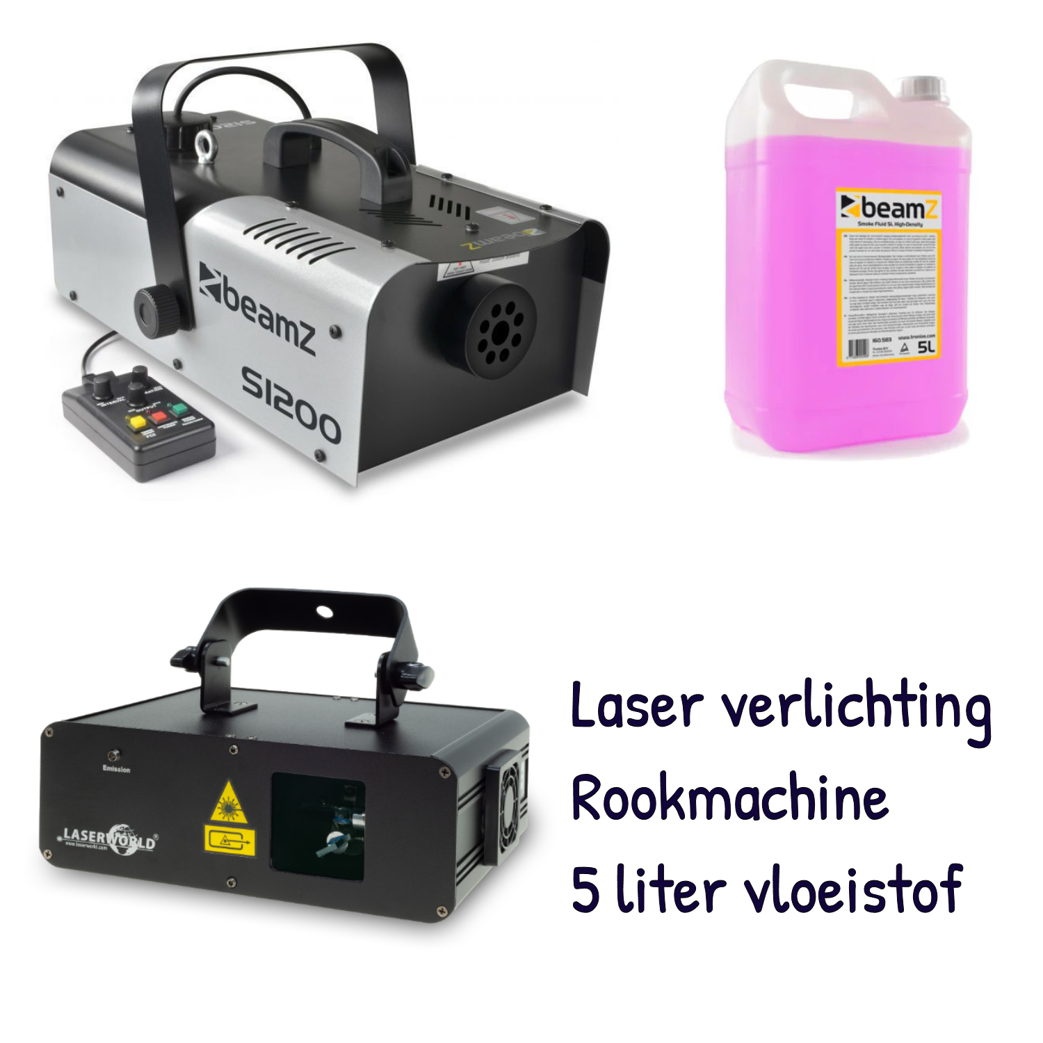 rookmachine met laser