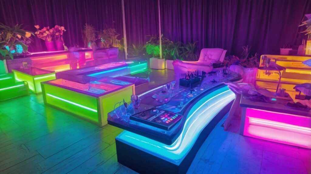 glow feest ruimte