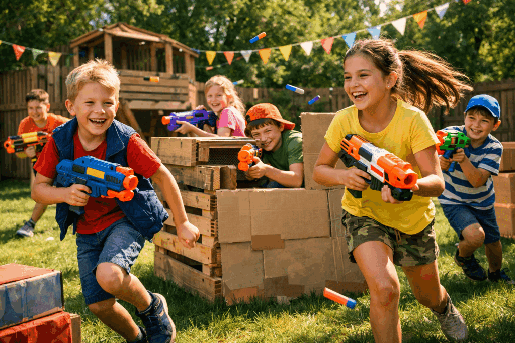 Bunker zelf maken nerf battle kinderfeest