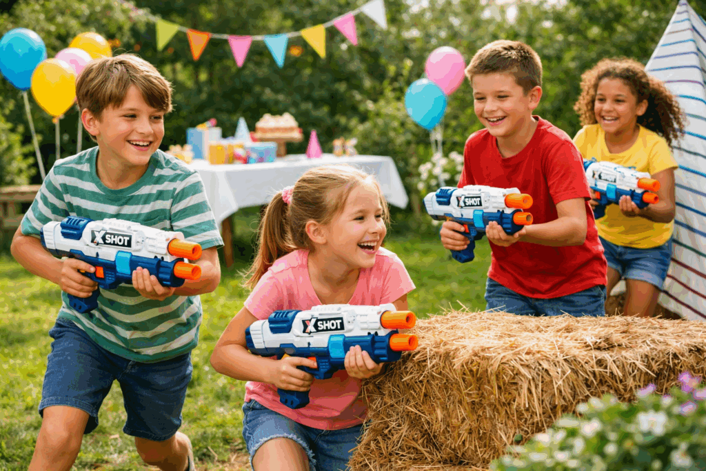 x-shot battle kinderfeest