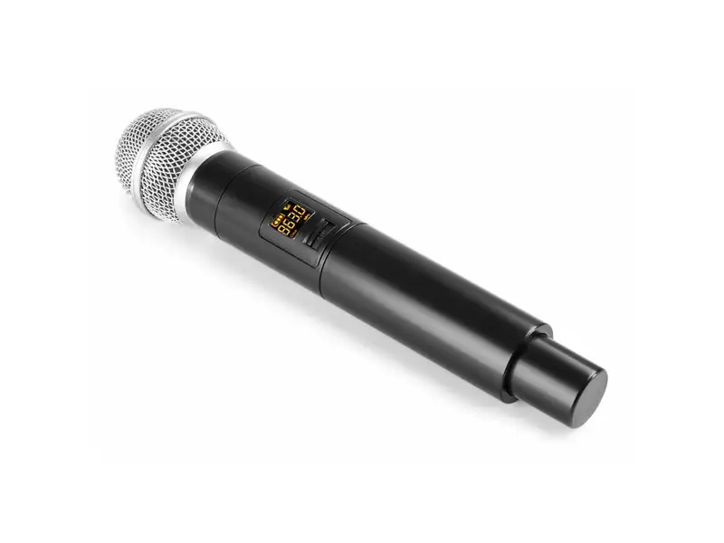 Vonyx WM55 plug-in draadloze microfoon set met oplaadbare ontvanger huren.