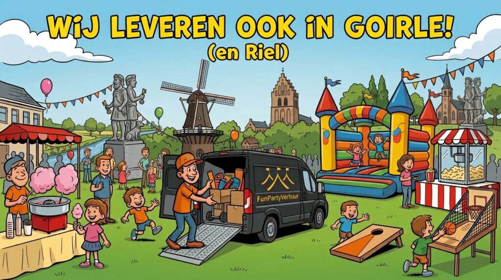 Feestmateriaal huren in Goirle en Riel