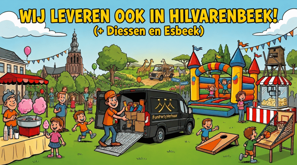 Feestmateriaal huren in Hilvarenbeek, Esbeek en Diessen
